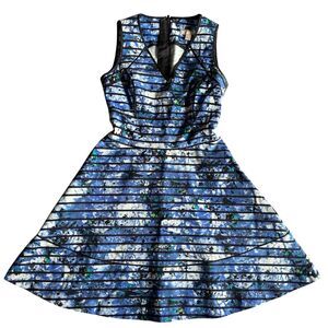 Banana Republic Striped Floral Dress
